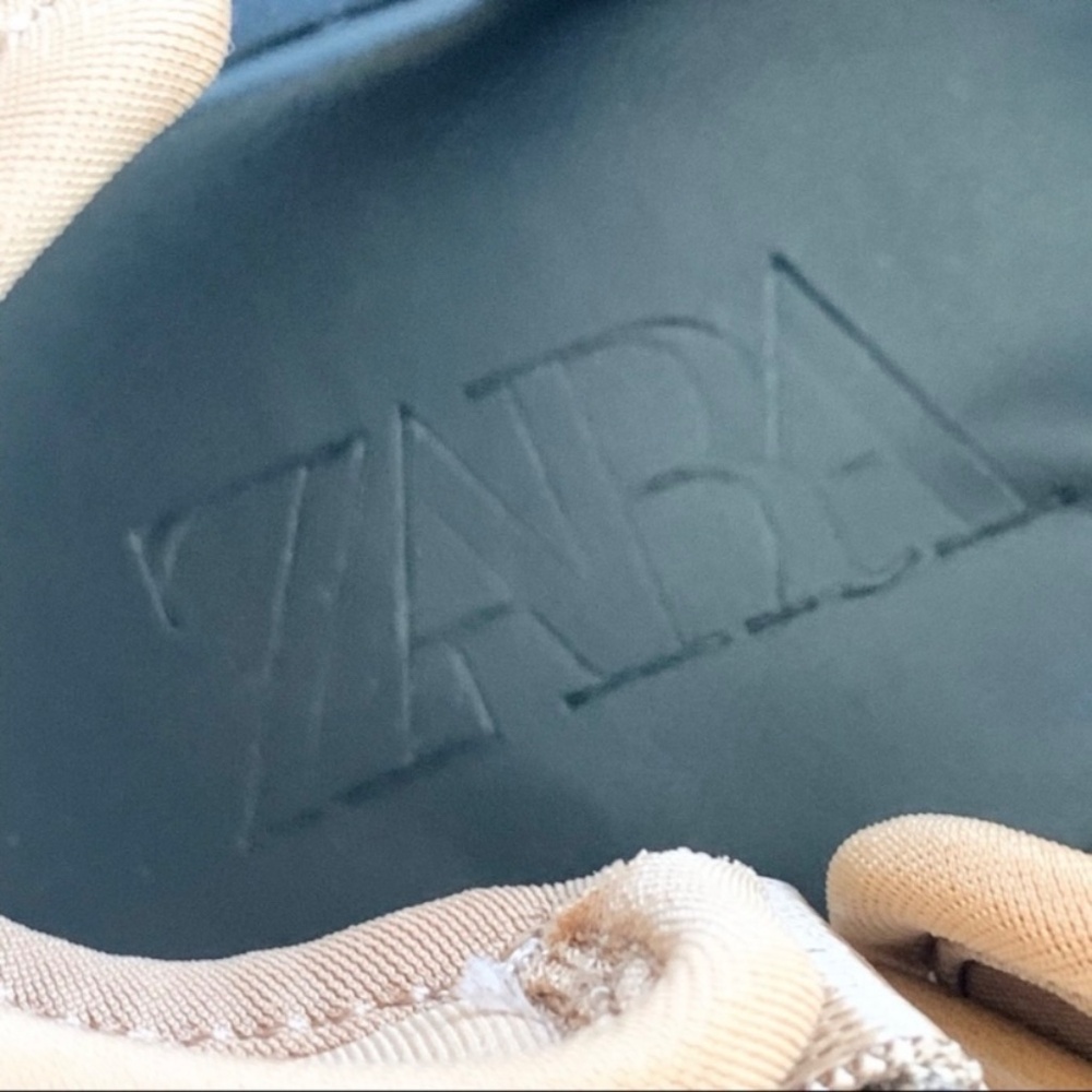 Zara Flat Strappy Sandals 7.5 New - Picture 6 of 9